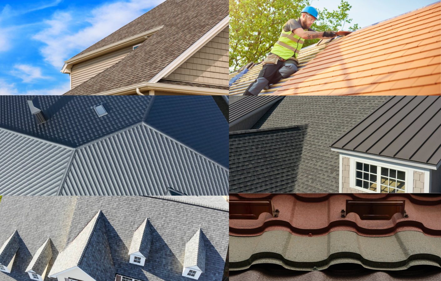 different types of roofs