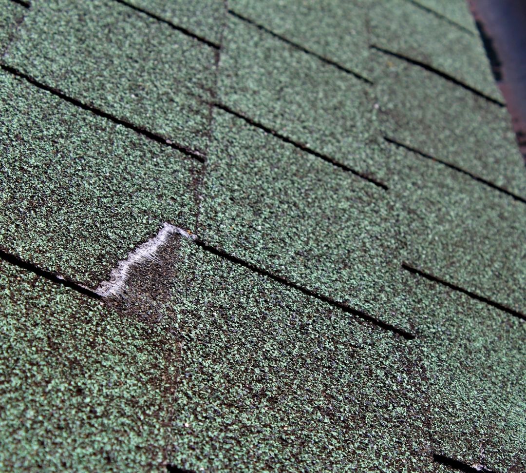 sand in gutters is actually roof granules showing need for roof repair